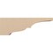 Ekena Millwork 5"W x 30"D x 10"H Thin Asheboro Rough Cedar Woodgrain TimberThane Corbel, Primed Tan CORUR05X30X10ASHRCPR - alternate 2